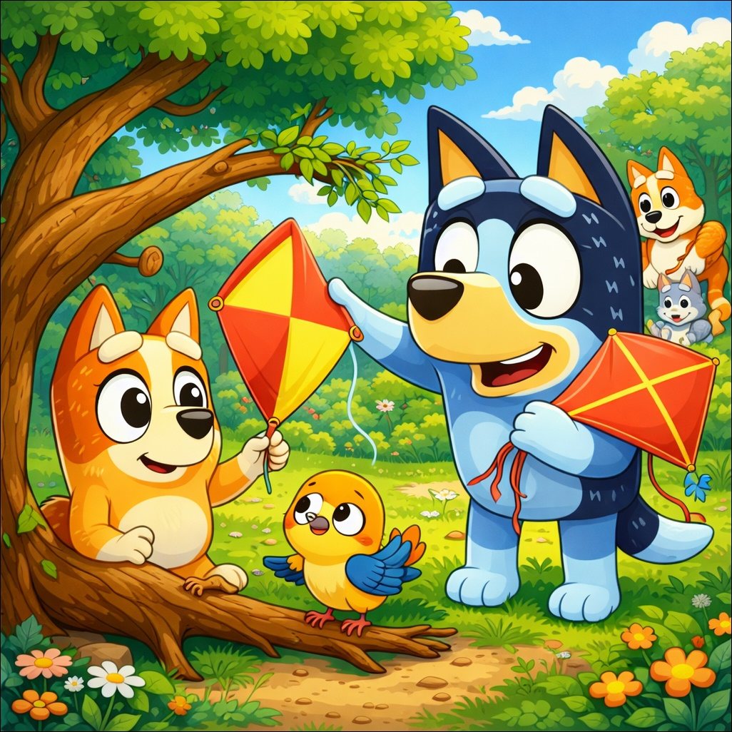 Cesur Bluey Masalı Oku
