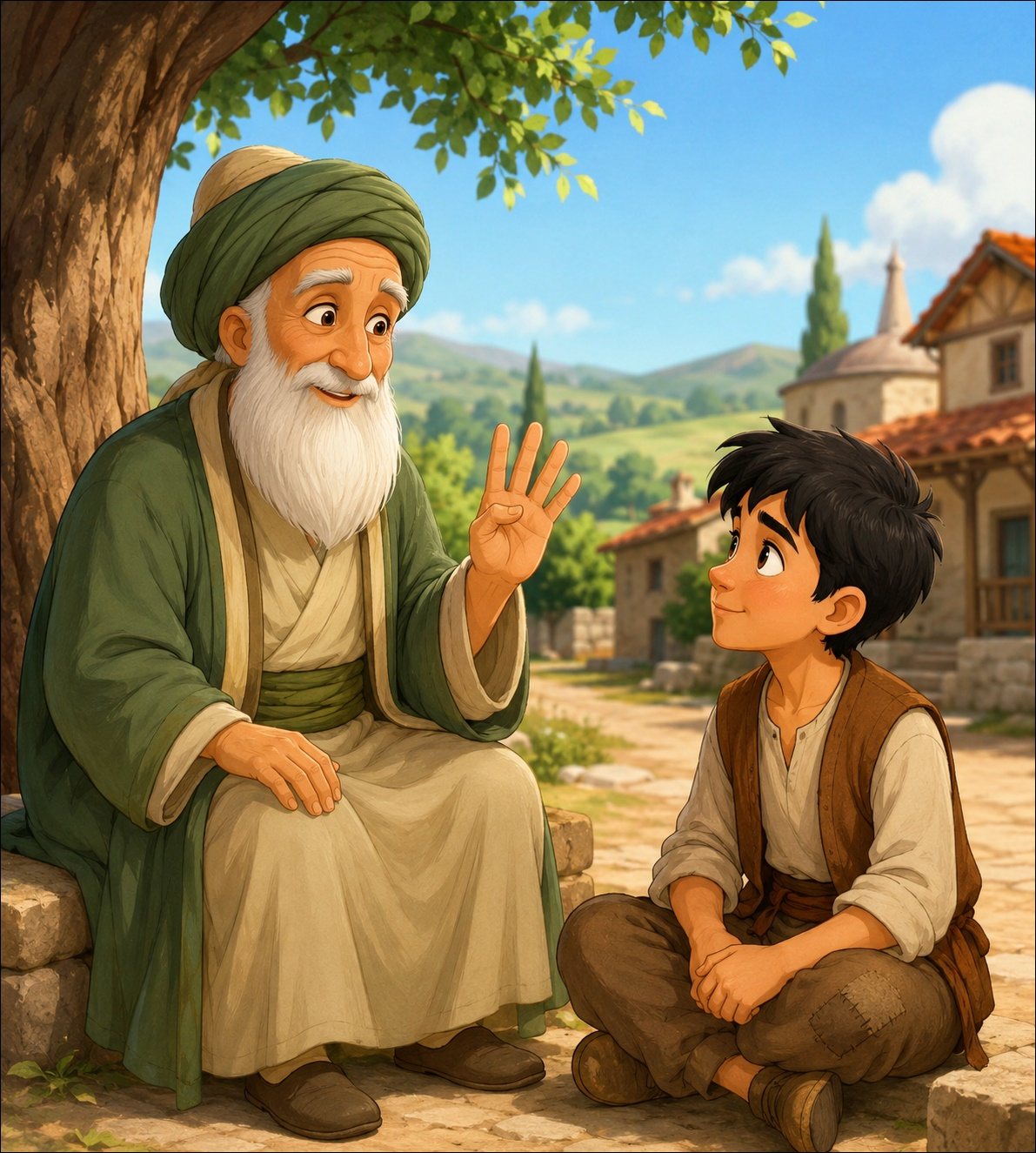 Ali ile Bilge Derviş ile Dört Öğüt Masalı Oku